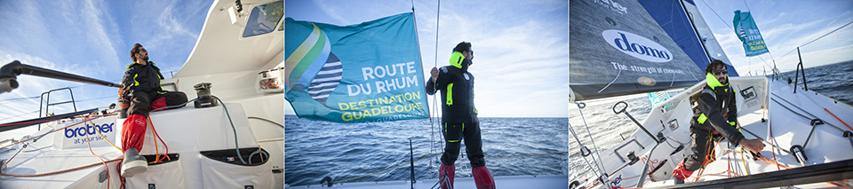 Onboard The Lift 40 ( Class 40 ) Black Mamba-Veedol with the skipper Yoann Richomme training for the Route du Rhum Destination Guadeloupe 2018.